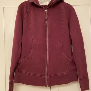 Maroon Lululemon Scuba Hoodie